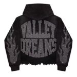 Rhinestones graphic hoodie